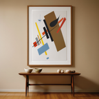 Supremus No. 55 – Kazimir Malevich Poster | Suprematist Abstract Art Print - Hakyarts