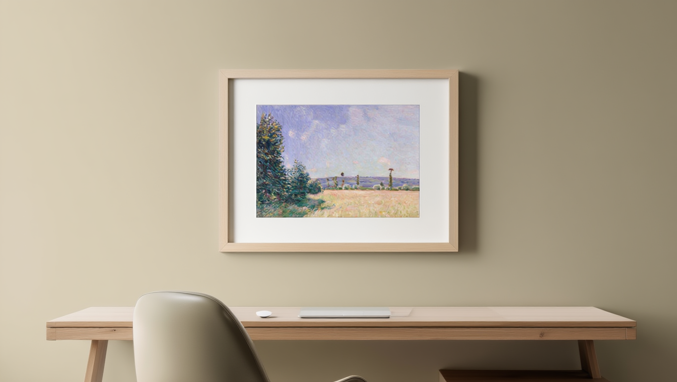 Alfred Sisley - Sahurs Meadows in Morning Sun