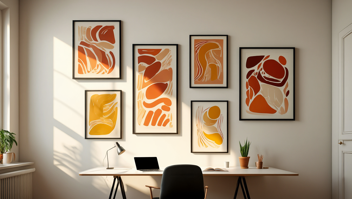 Retro Soul Art Bundle – Boho Bedroom Set of 6