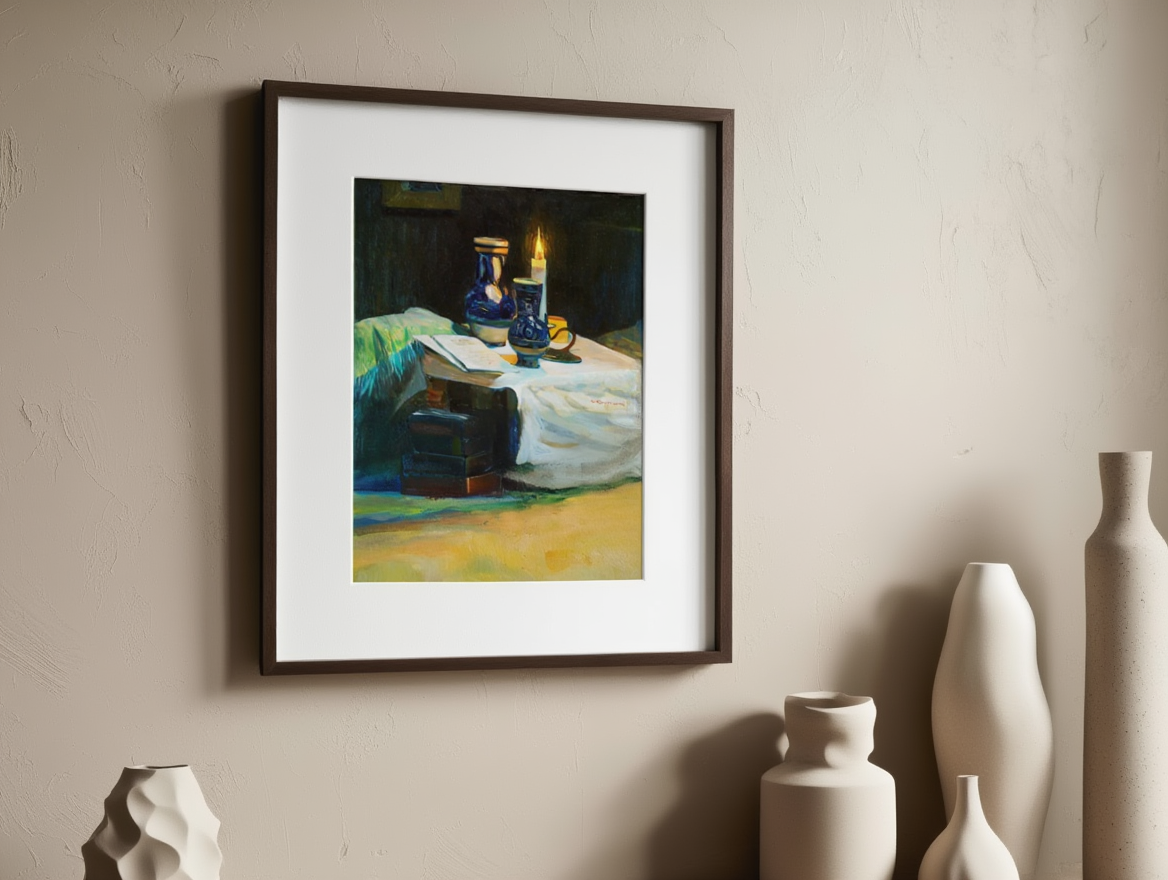 Twilight – Gustav Kampmann, 1912 – Landscape Art Print