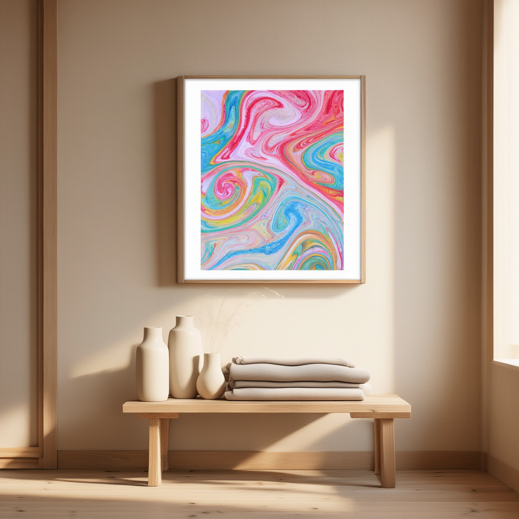 Electric Gelato – Bold Abstract Colorful Wall Art Print