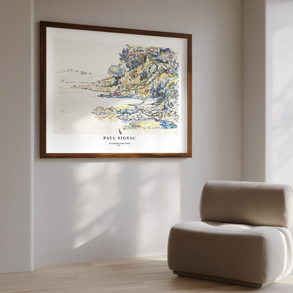 Paul Signac - The Calanque at Saint Tropez Poster