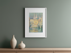 Vieilles maisons à Chartres by Henri Le Sidanier – Landscape & Architecture Art Print - Hakyarts