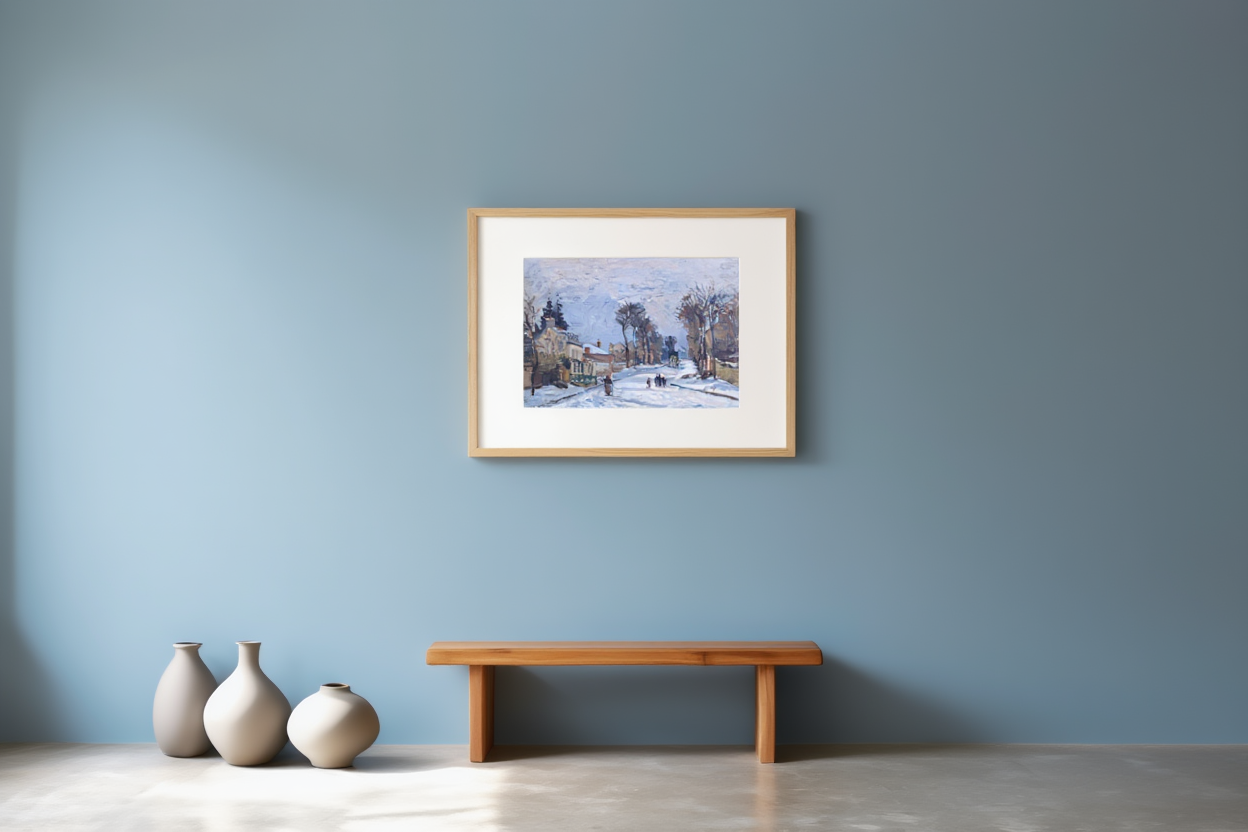 Camille Pissarro - The Road to Versailles at Louveciennes