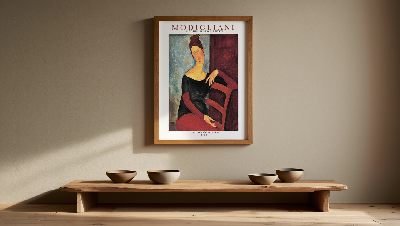 Amedeo Modigliani - Portrait of the Artist's Wife Poster