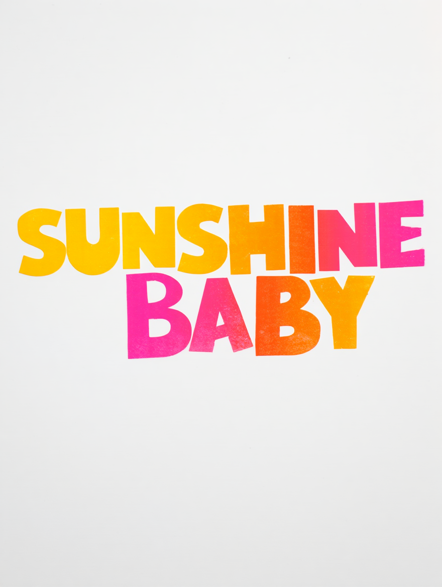 Colourful Electric Red – Sunshine Good Vibes Lobster 5-Prints