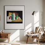 Glass and Fruit (Verre et fruits) by Louis Marcoussis – Cubist Still Life Art Print - Hakyarts