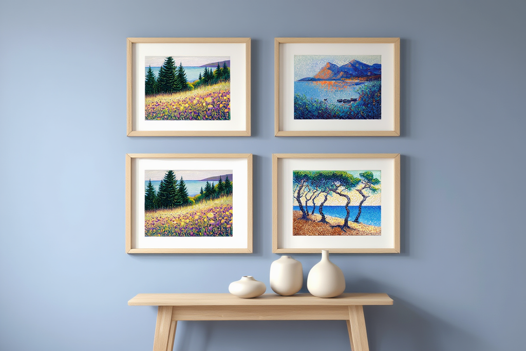 Henri‑Edmond Cross – Sunlit Harmony Quartet - 4 Prints Mix & Match