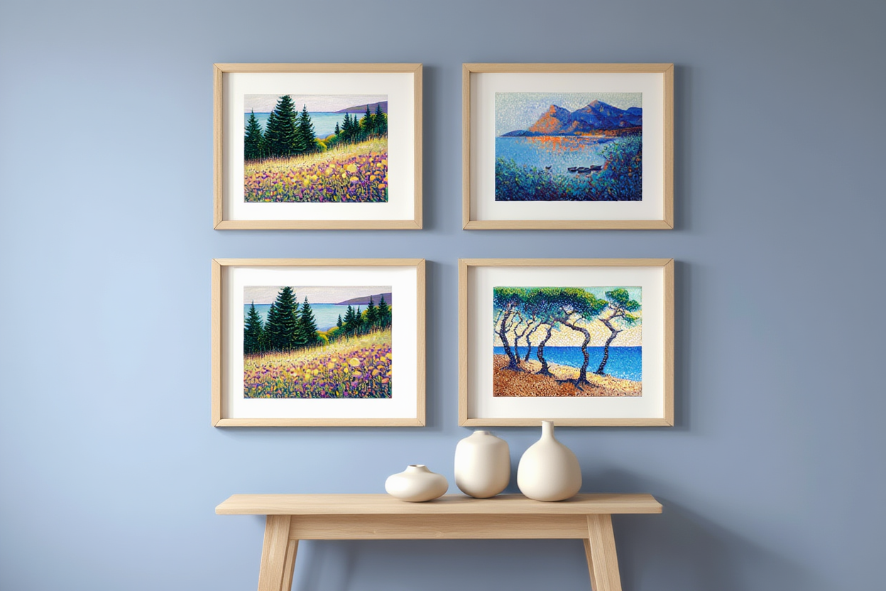 Henri‑Edmond Cross – Sunlit Harmony Quartet - 4 Prints Mix & Match