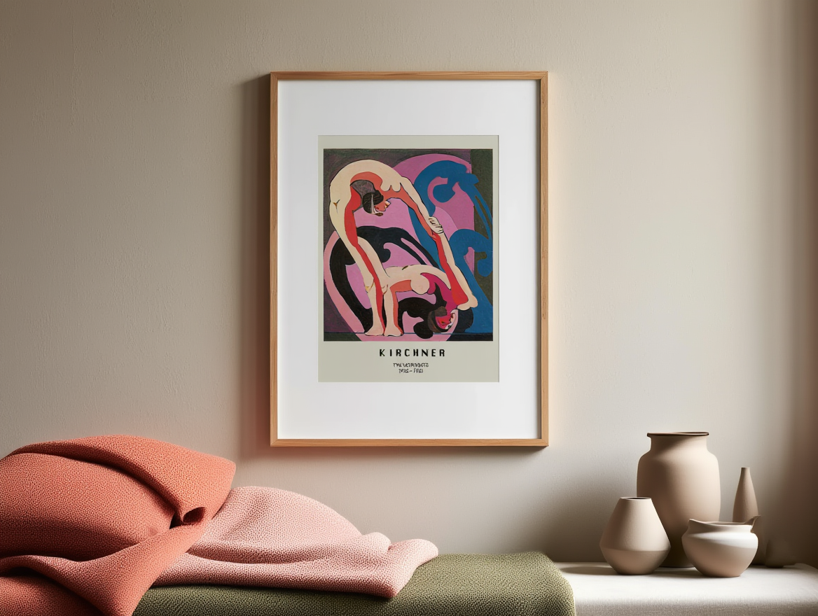 Ernst Ludwig Kirchner - Two Acrobats Poster