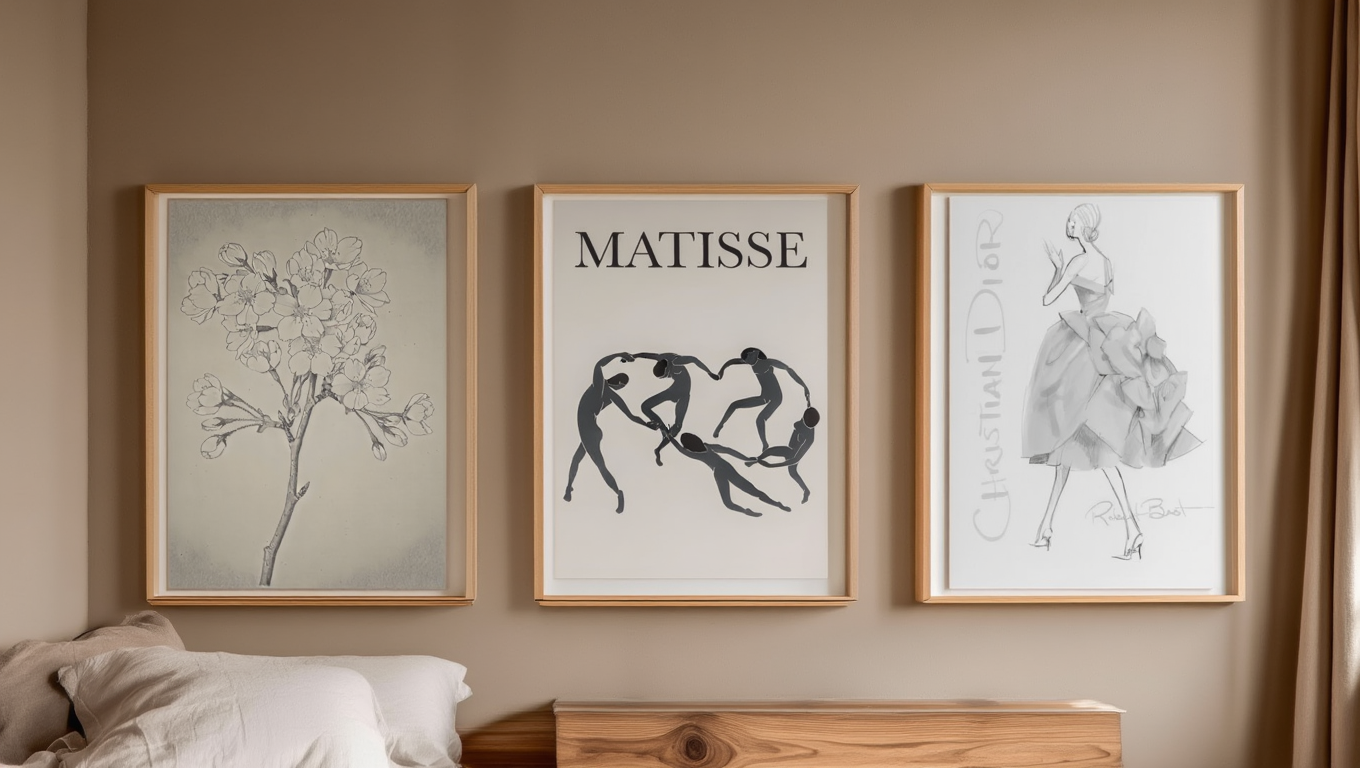 Minimalist Line Art Trio – Set of 3 Modern Wall Prints