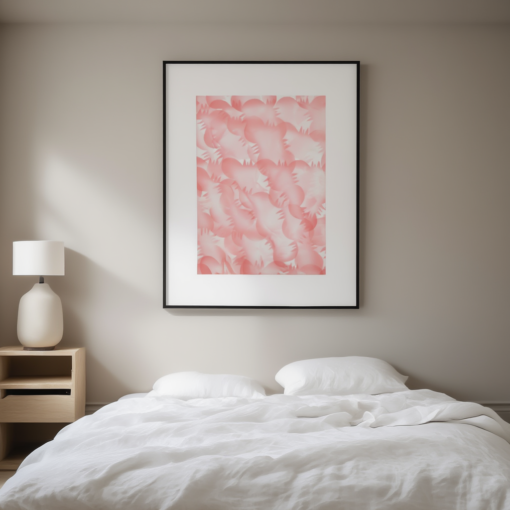 Schabloniertes Papier (Schablonenspritzpapier) (before 1927) by Walter Birke – Vintage Decorative Paper Art Print