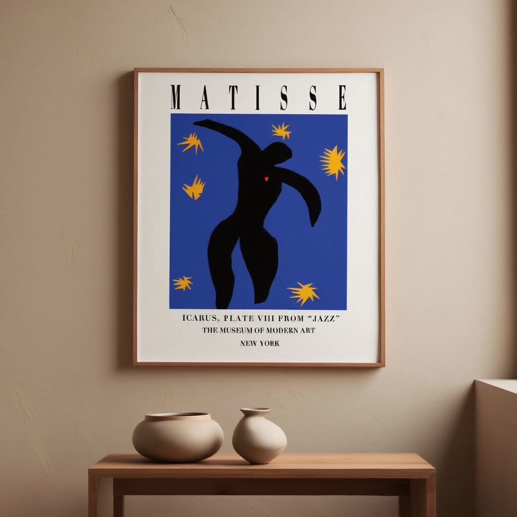 Icarus – Henri Matisse Exhibition Art Print