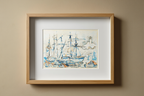 Marseille – Paul Signac Poster | Neo‑Impressionist Coastal Cityscape Art Print