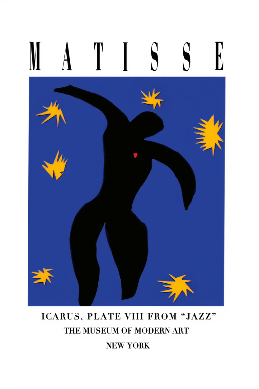 Icarus – Henri Matisse Exhibition Art Print