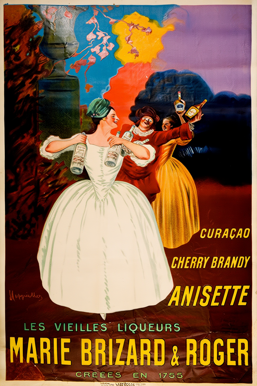 Leonetto Cappiello - Les vieilles liqueurs Marie Brizard & Roger Poster