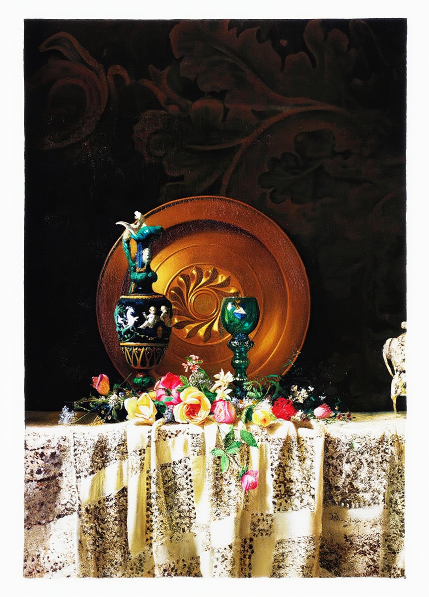 Flowers on a Table – Milne Ramsey – Floral Still Life Art Print