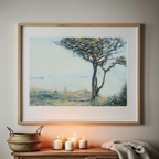 La Rade de Cardiff – Alfred Sisley Poster | Impressionist Harbor Landscape Art Print - Hakyarts