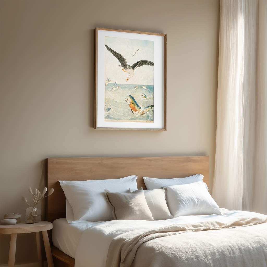 Poisson volants, Dorades, Albatros – Alfred Frédol Art Print | 1866 Marine Illustration Poster