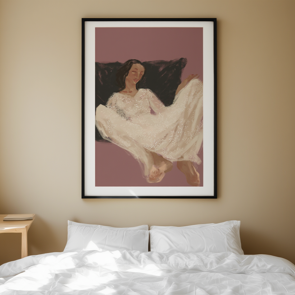 Sofa Serenity – Relax at Home Art Print - Hakyarts