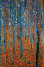 Beach Grove I by Gustav Klimt – Art Nouveau Landscape Art Print - Hakyarts