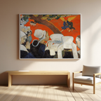 Vision After the Sermon – Paul Gauguin Poster | Symbolist & Post-Impressionist Religious Art Print - Hakyarts