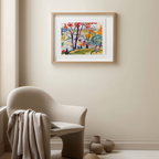 Landscape: Bridge, Huntingdon Valley by Henry Lyman Saÿen – American Impressionist Art Print - Hakyarts