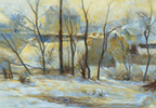 La Neige à Vaugirard II – Paul Gauguin Poster | Post-Impressionist Urban & Winter Landscape Art Print - Hakyarts