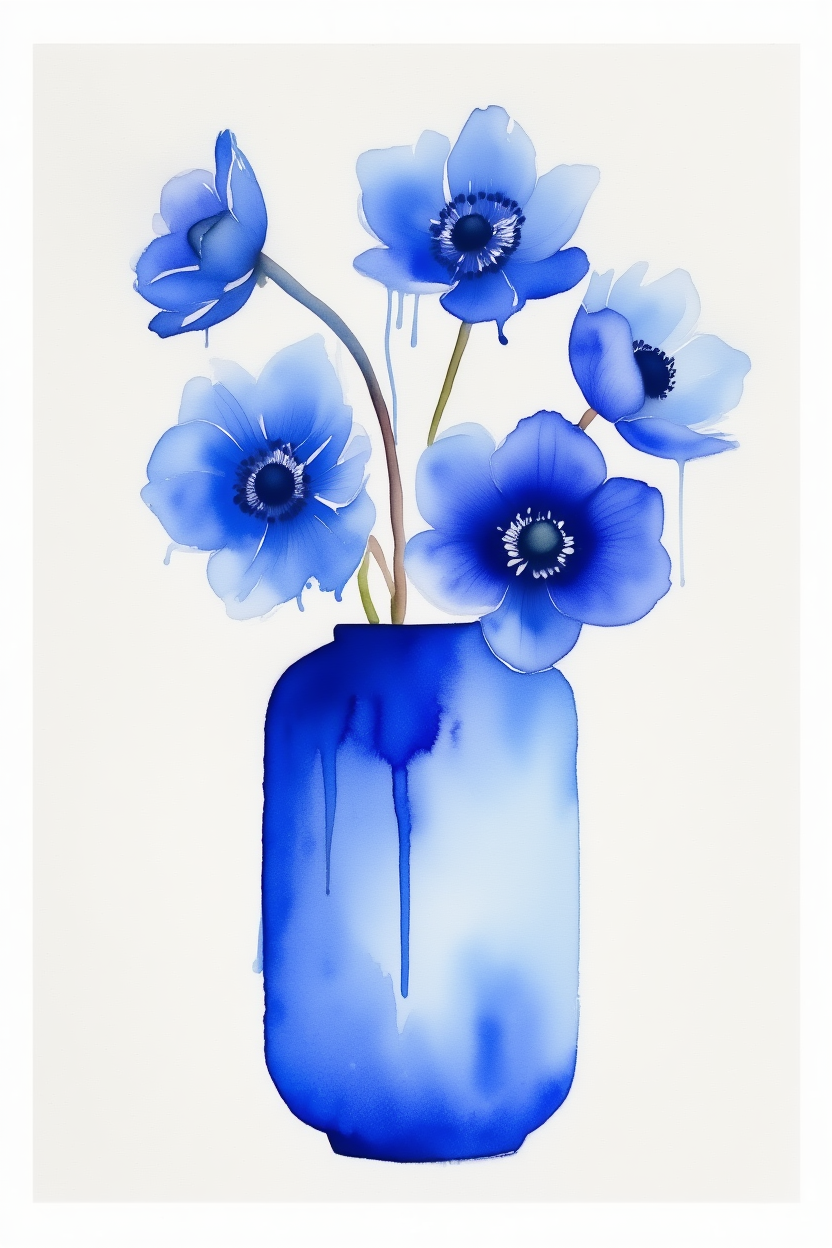 Blossoming Serenity – Watercolor Floral Print