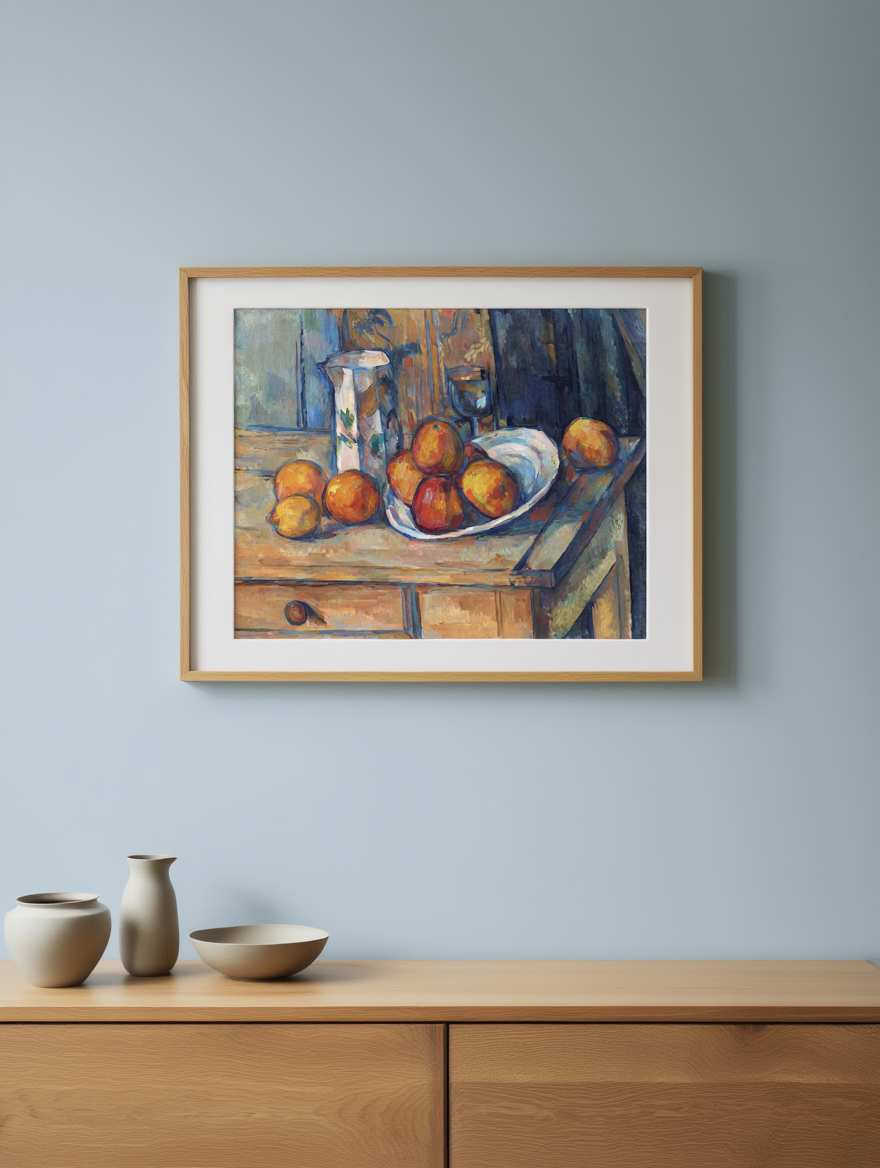 Paul Cezanne - Still Life with Milk Jug and Fruit