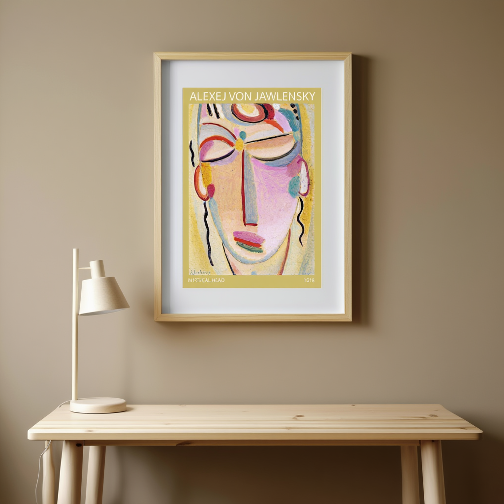 Alexej von Jawlensky - Mystical head Meditation Poster