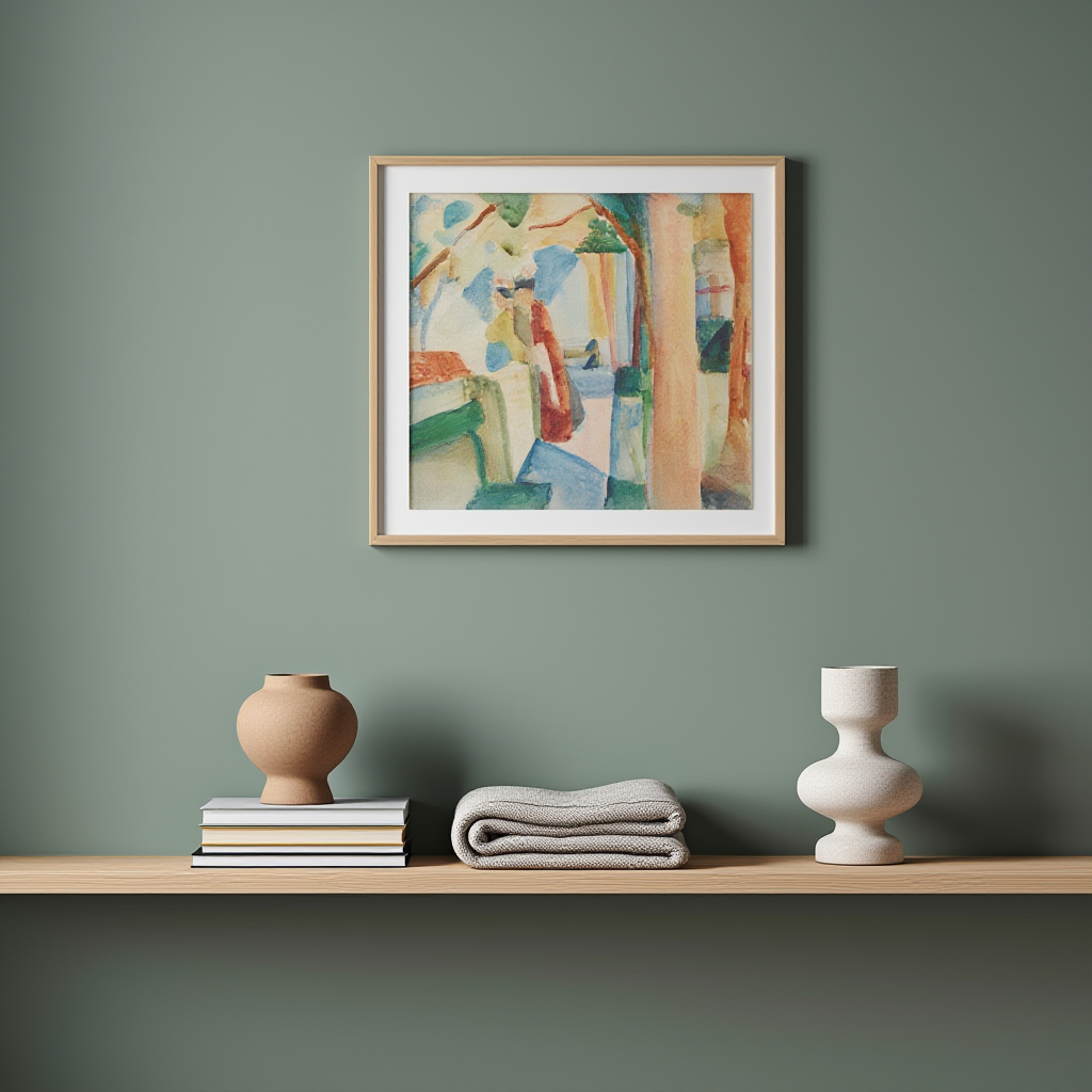 August Macke - At the Thun Cemetery