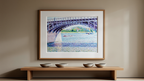 Gustave Caillebotte - Le Pont d’Argenteuil et la Seine | HakyArts - Hakyarts