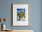 The Poplars at Saint-Rémy – Vincent van Gogh Poster | Post-Impressionist Landscape & Nature Art Print