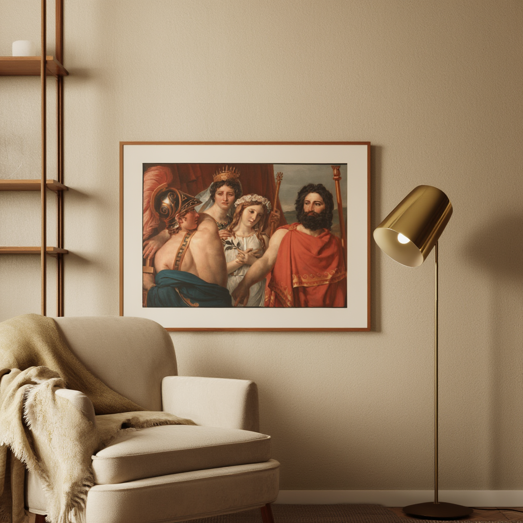 The Anger of Achilles – Jacques-Louis David Poster | Neoclassical Mythological & Heroic Scene Art Print