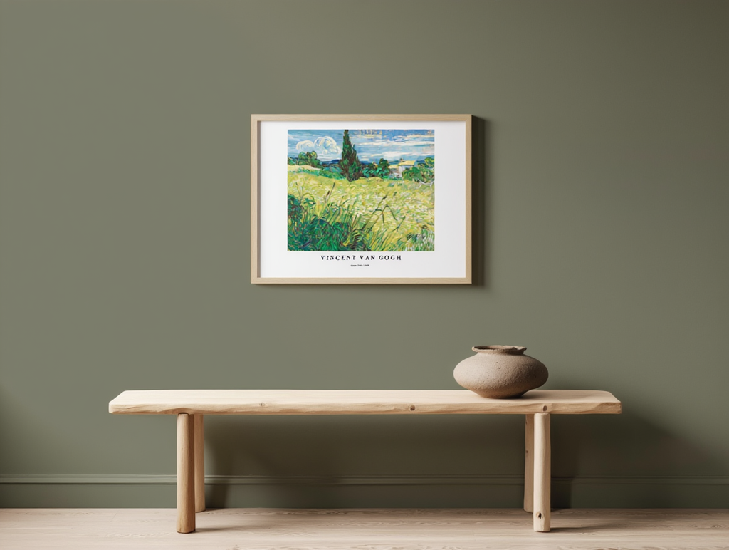 Vincent Van Gogh - Green Field Poster