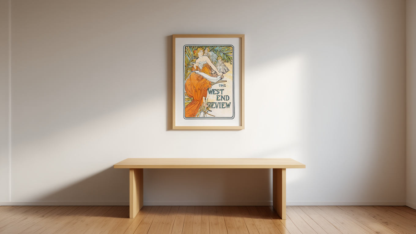 Alphonse Mucha - The West End Review Poster