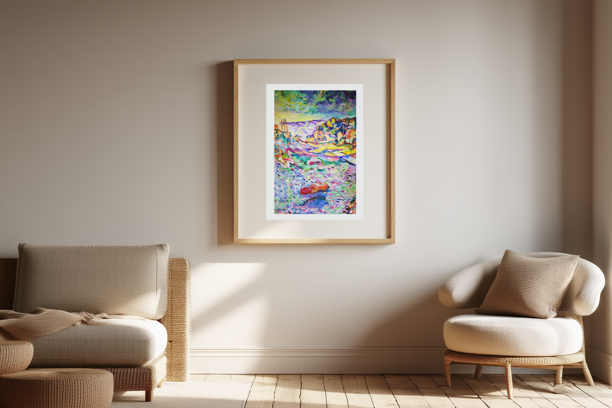 L'Estraque – Georges Braque (1906) | Paysage cubiste primitif