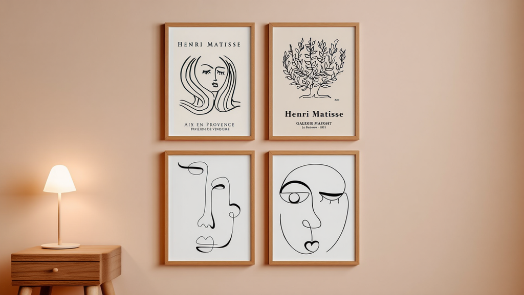 Abstract Minimalist Lines – Set of 4 Art Prints