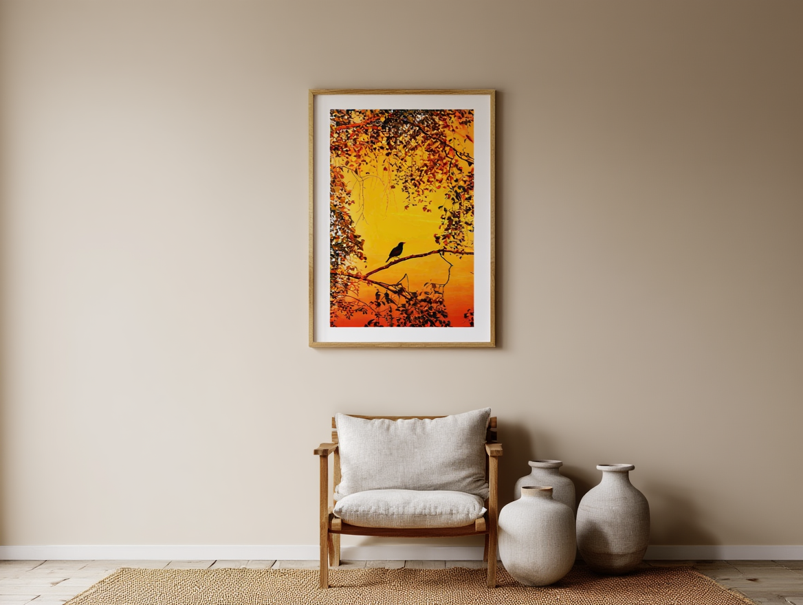 Bird On A Branch Poster