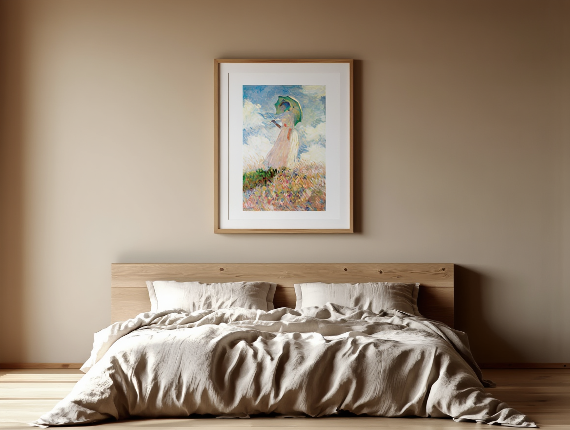 Claude Monet – Femme à l'ombrelle tournée vers la gauche | Classic Impressionist Art Print