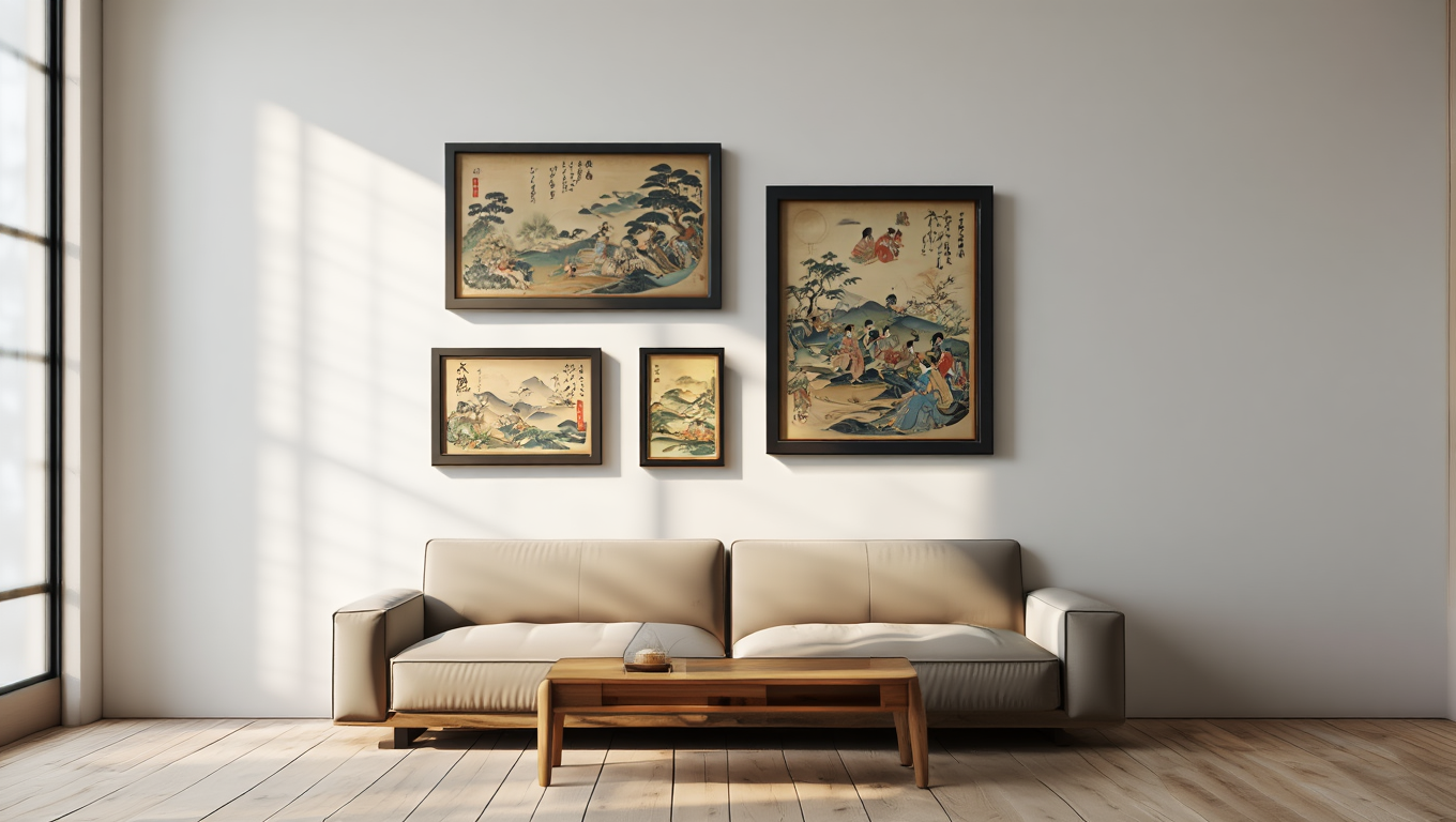 Zen Harmony – Set of 4 Japanese Art Prints