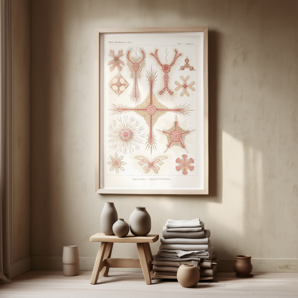 Discoidea “Scheiben-Strahlinge” by Ernst Haeckel – Scientific Marine Life Art Print