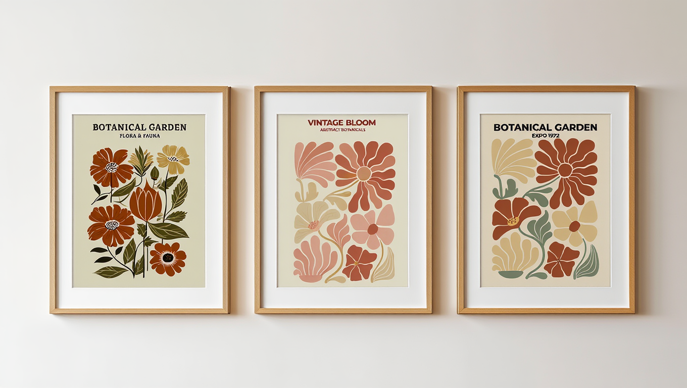 Vintage Botanical – Set of 3 Prints