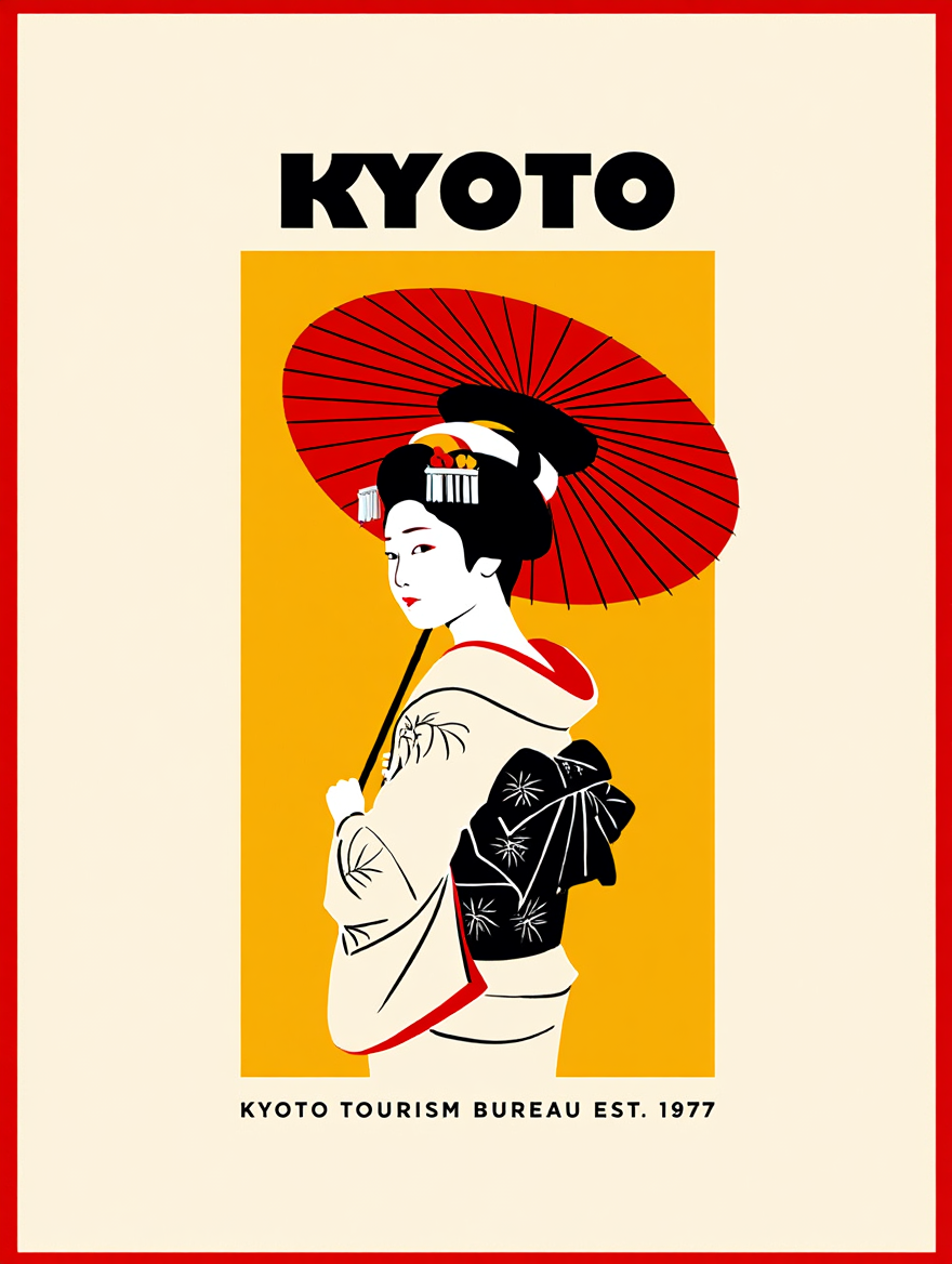 Kyoto Geisha – Art Print