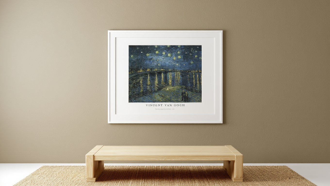 Vincent Van Gogh - The Starry Night Over The Rhone Poster