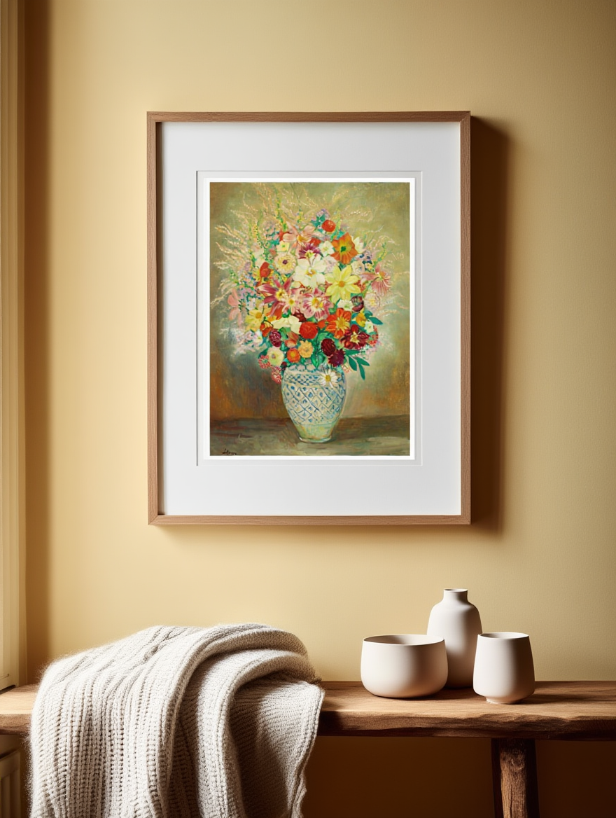 Henri Lebasque - Composition Florale Aux Dahlias