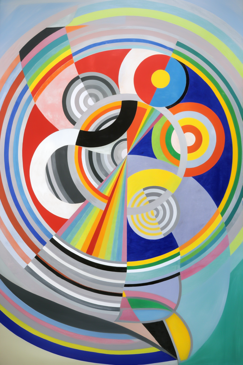 Rythme n°1 – Robert Delaunay – Vintage Modernist Art Print