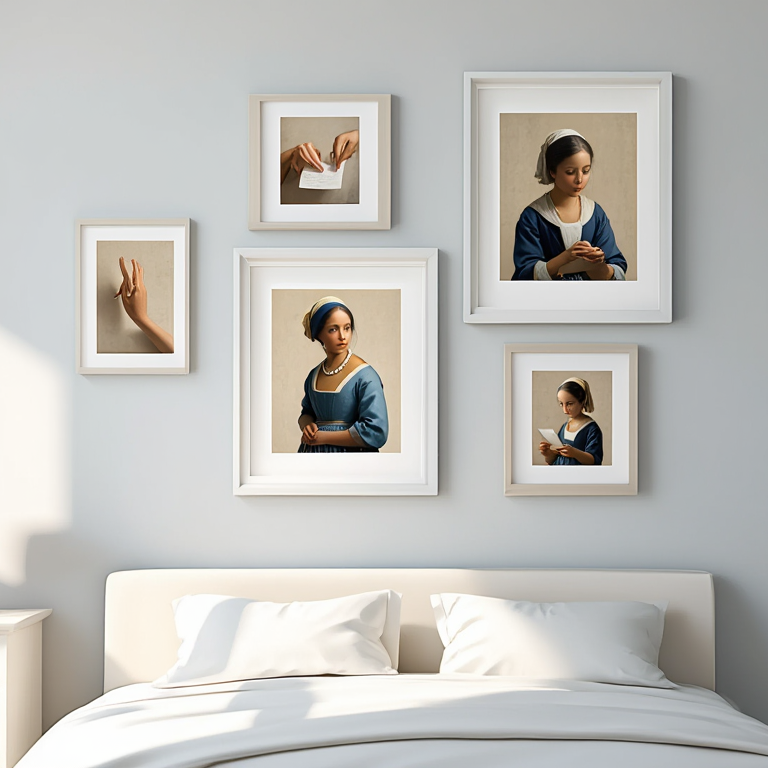 Vermeer Art – Office Set of 5 Curated Prints