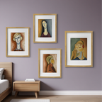 Modigliani Timeless Gaze – Mix & Match Fine Art Print - Hakyarts